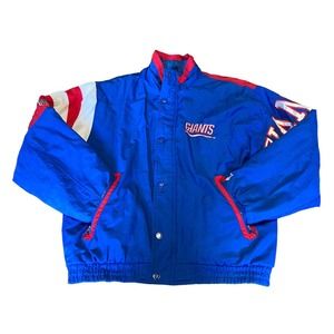 Vintage 90’s New York Giants NFL Starter Jacket Zipper And Snap Coat Medium